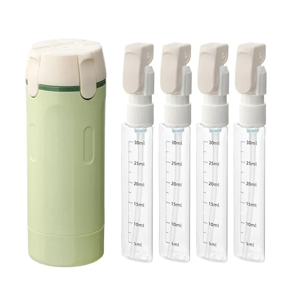 Travel Bottles – 4-in-1 Refillable Toiletry Container Set
