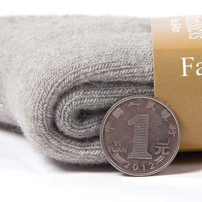 Warm Winter Socks – Thick Knitted Wool Blend Socks