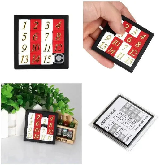 Magnetic Sliding Puzzle Number Logic Game for Kids and Adults