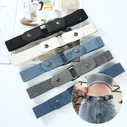 Buckle Free Belt Adjustable Elastic Waist Belt for Jeans and Pants
