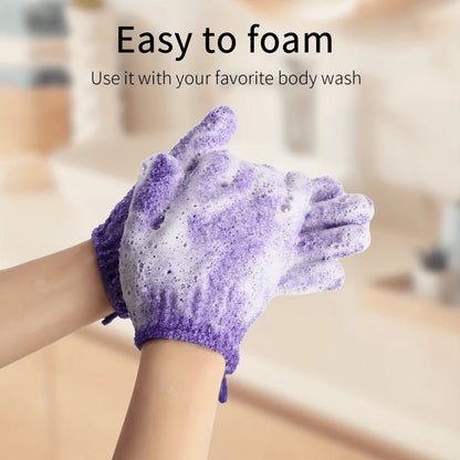 Exfoliating Gloves – Double-Sided Bath Gloves for Shower