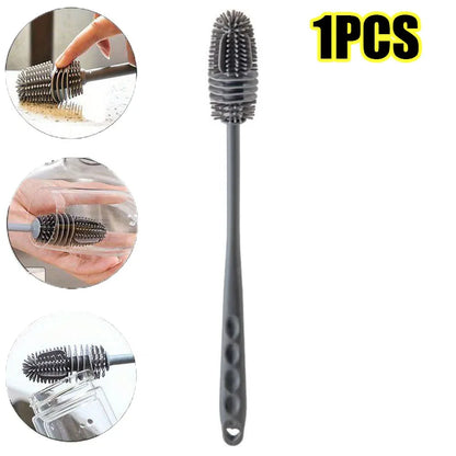 Silicone Bottle Brush – Long Handle Cup Cleaning Tool