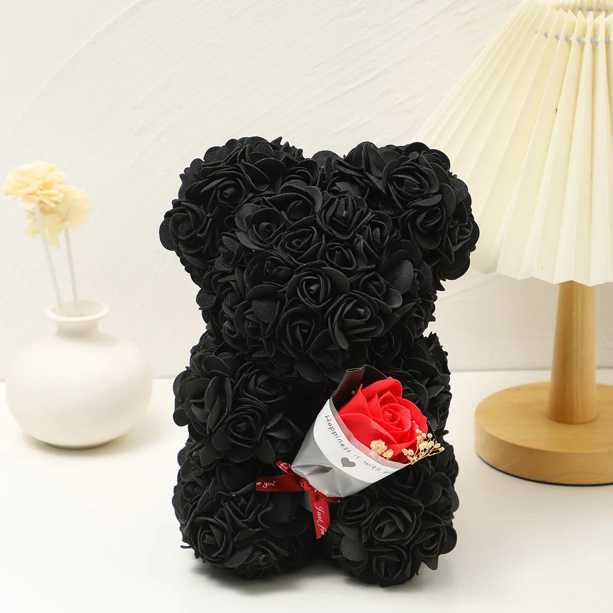 Rose Bear Bouquet Foam Flower Teddy Bear Gift for Weddings