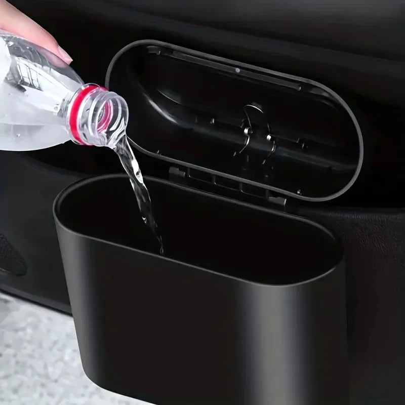 Mini Car Trash Can – Leak-Proof Auto Waste Bin With Lid