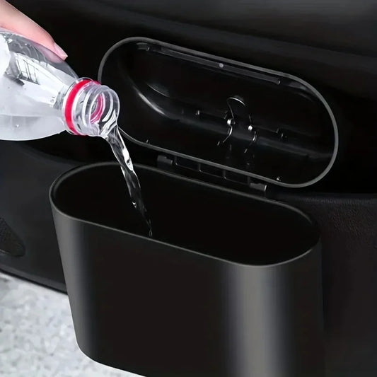 Mini Car Trash Can – Leak-Proof Auto Waste Bin With Lid