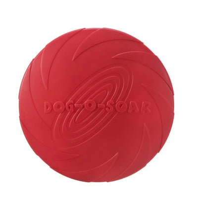Dog Flying Disc – Rubber Interactive Throwing Toy for Dogs and Cats