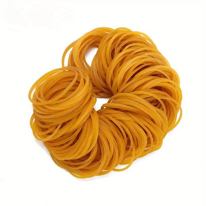 Yellow Rubber Bands – Natural Elastic Bands in 100, 300 or 666 Packs