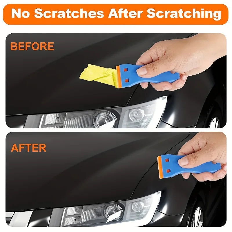 Plastic Razor Scraper for Glass, Stickers & Glue Removal