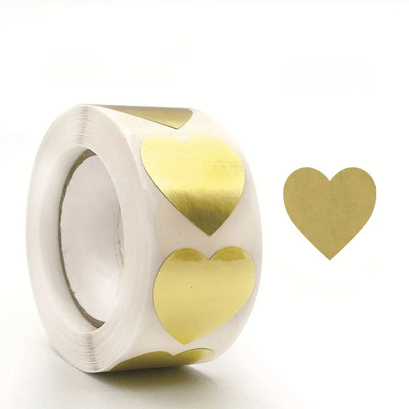 Round Kraft Paper Labels – 500 Self-Adhesive Stickers