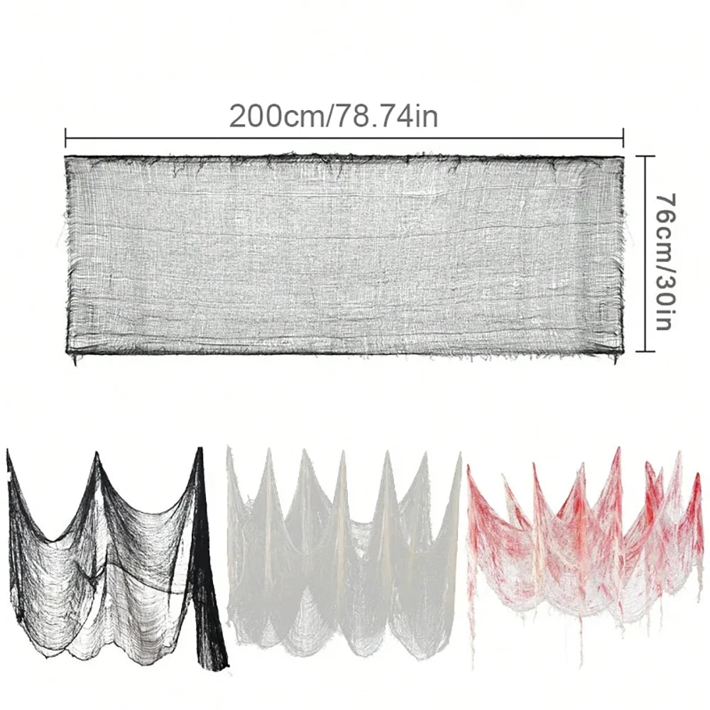 Halloween Gauze Decorations – Bloody Cloth for Haunted House