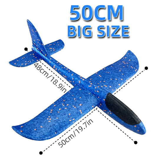 Foam Glider Plane – Large Hand Throw Outdoor Airplane Toy
