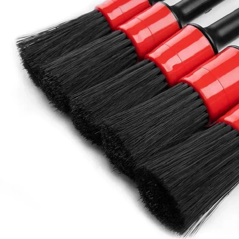 5PCS Car Detailing Brush Set for Interior, Wheels and Rims