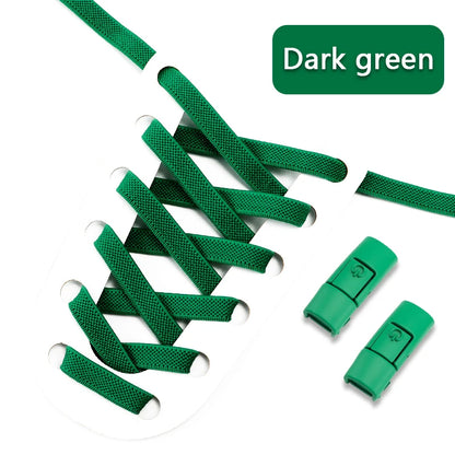 No Tie Shoe Laces with Press Lock for Kids and Adults