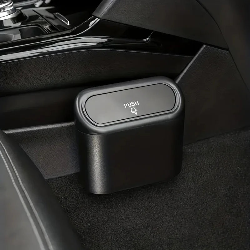 Mini Car Trash Can – Leak-Proof Auto Waste Bin With Lid