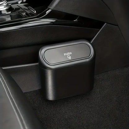 Mini Car Trash Can – Leak-Proof Auto Waste Bin With Lid