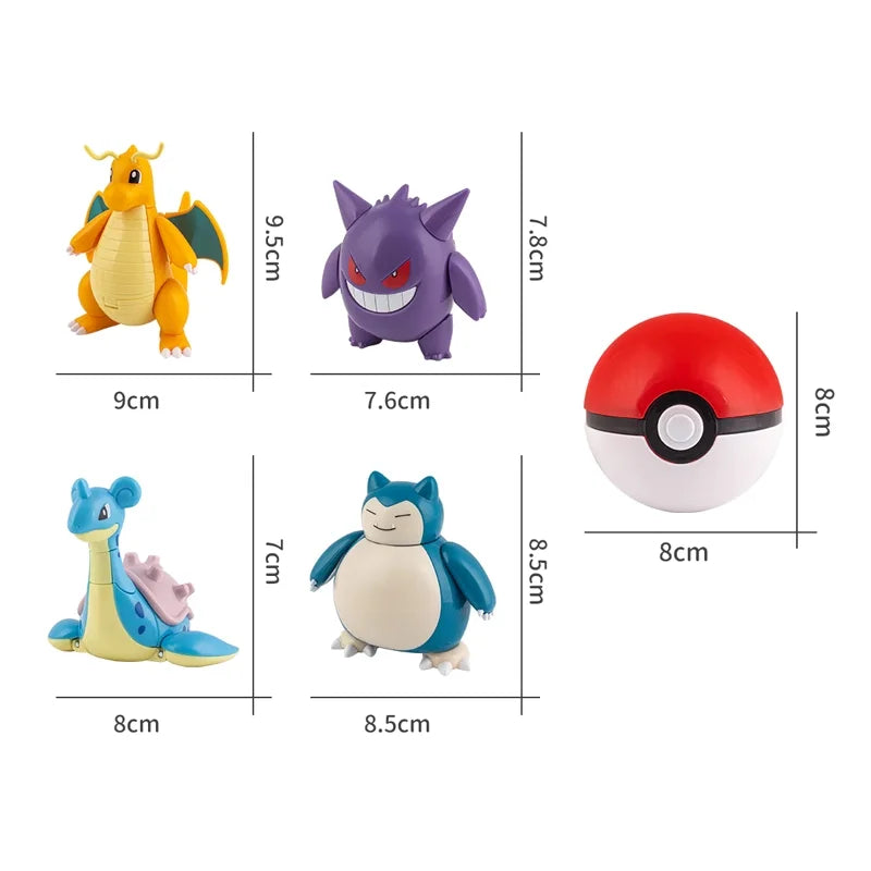 Anime Figure Set, 8cm PVC Collectible Character Models