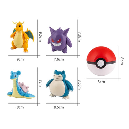 Anime Figure Set, 8cm PVC Collectible Character Models