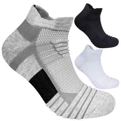 Men's Sports Socks Cushioned Moisture Wicking Ankle Socks 3 Pairs