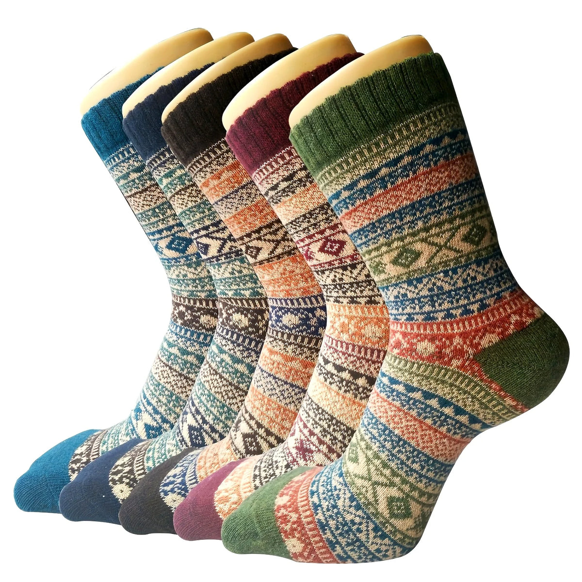 Women's Warm Socks Thick Mid Length Casual Socks for Cold Weather