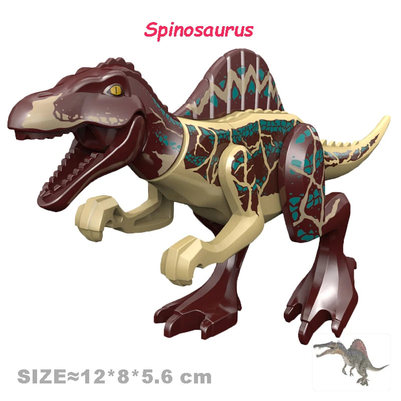 Cool Jurassic Dinosaurs World Velociraptor Triceratops Indominus T-Rex Model Assemble Building Blocks Toys For Children Boy Gift