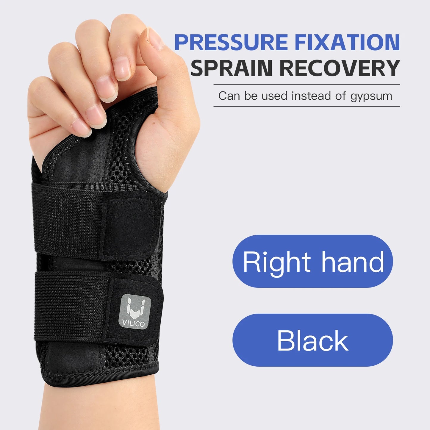 Wrist Brace with Adjustable Straps for Everyday Hand Support
