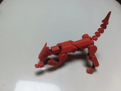 Movable Robot Action Figure, 13-Joint Poseable Model Toy – 14CM