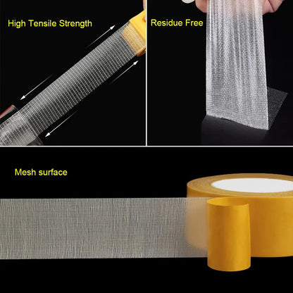 Heavy Duty Double Sided Tape – Waterproof Mesh Adhesive Roll