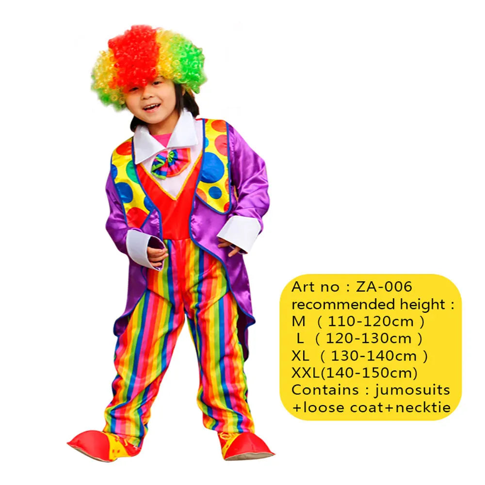 Kids Joker Costume Jumpsuit for Halloween & Carnival