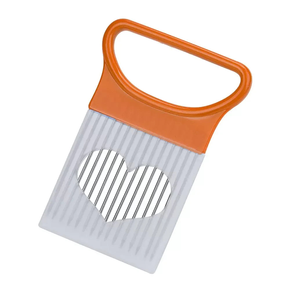 Onion Slicer Holder Stainless Steel Vegetable Cutting Guide