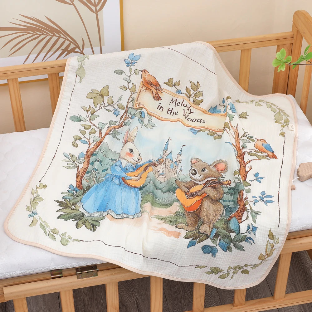 Baby Bath Towel – Soft Cotton Gauze Towel for Newborns