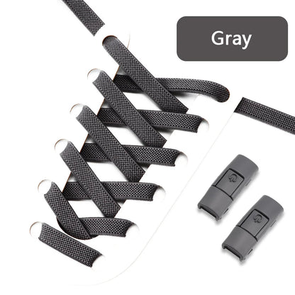 No Tie Shoe Laces with Press Lock for Kids and Adults