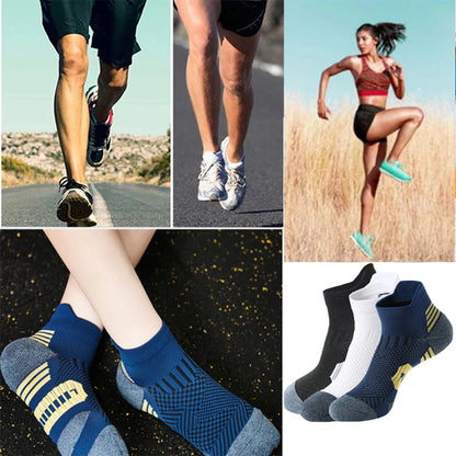 Non-Slip Running Socks – 3 Pairs Quick-Dry Athletic Sports Socks