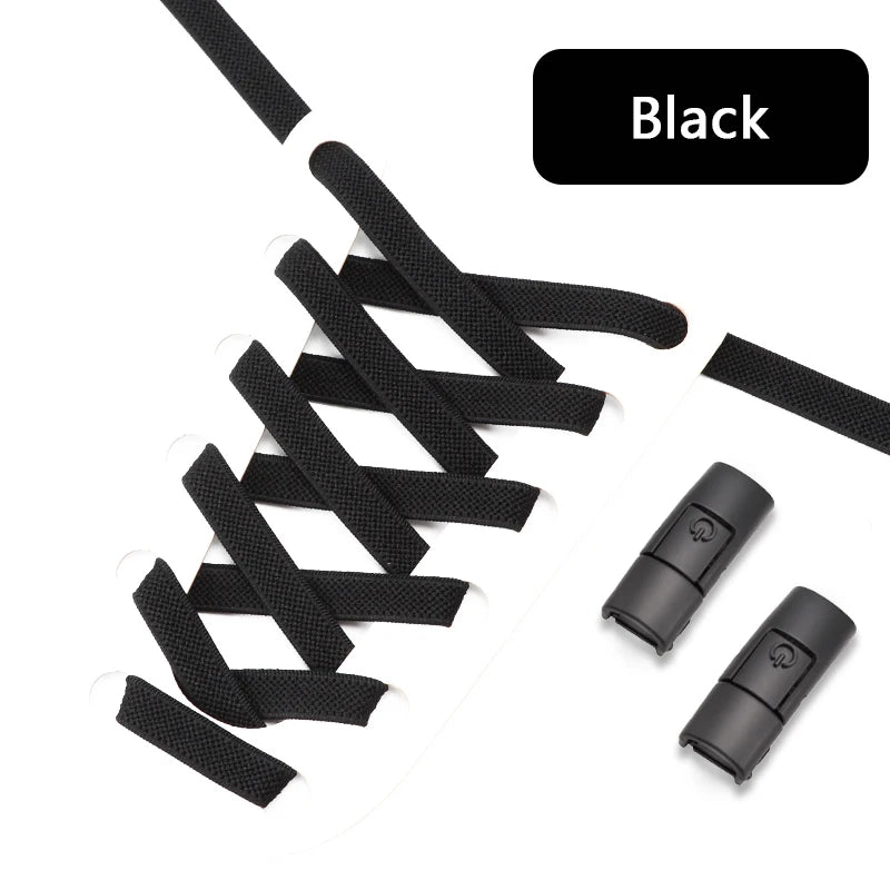 No Tie Shoe Laces with Press Lock for Kids and Adults