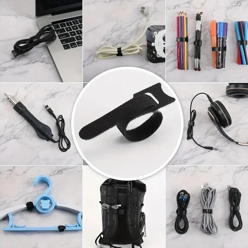 Reusable Cable Ties for Cord and Wire Management 50PCS