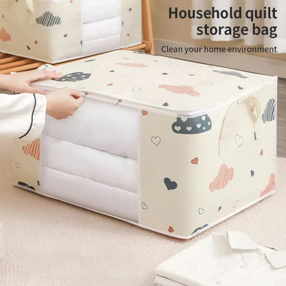 Quilt Storage Bag – Large Clothes Organizer for Home Storage