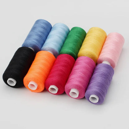 Sewing Thread Set – 10 Rolls Polyester Thread, 400 Yards Each