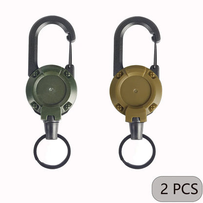 Retractable Keychain – Badge Reel with Carabiner Clip for Bags