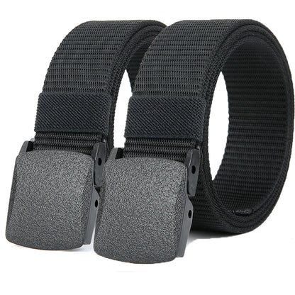 Men's Tactical Nylon Belt with Automatic Buckle for Outdoor Use