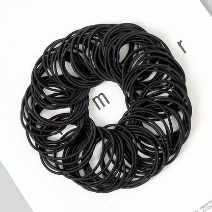100PCS Elastic Hair Bands for Ponytails and Everyday Hairstyles
