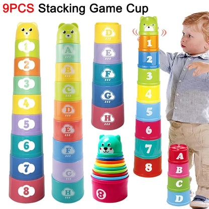 Stacking Cups Game – Speed Challenge Educational Toy for Kids