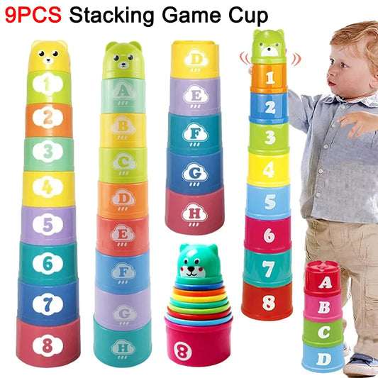 Stacking Cups Game – Speed Challenge Educational Toy for Kids