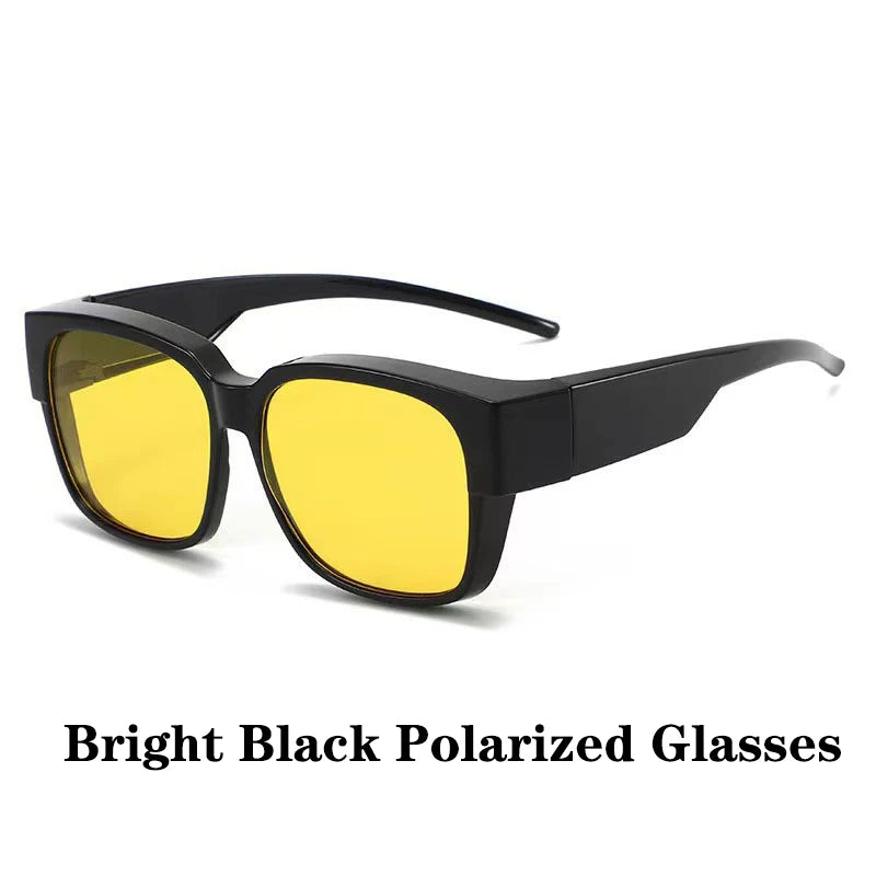 Cover Over Sunglasses for Prescription Glasses – Polarized Square Eyewear
