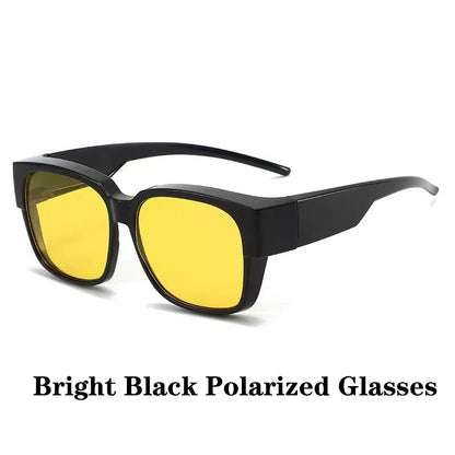 Cover Over Sunglasses for Prescription Glasses – Polarized Square Eyewear