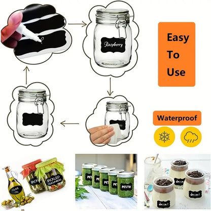 Chalkboard Labels 120-Piece Removable Blackboard Stickers