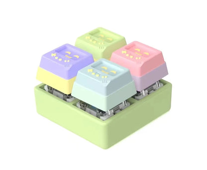 Keyboard Fidget Toy – 4 Key Mechanical Keychain Fidget