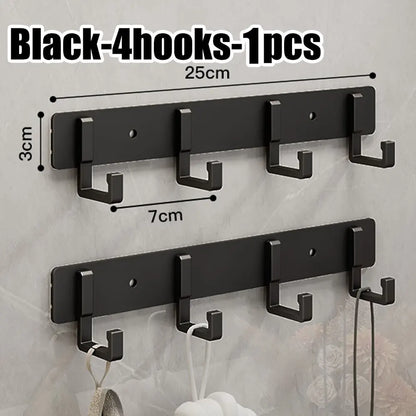 Adhesive Wall Hooks – No Drill Stainless Steel Towel & Robe Hanger