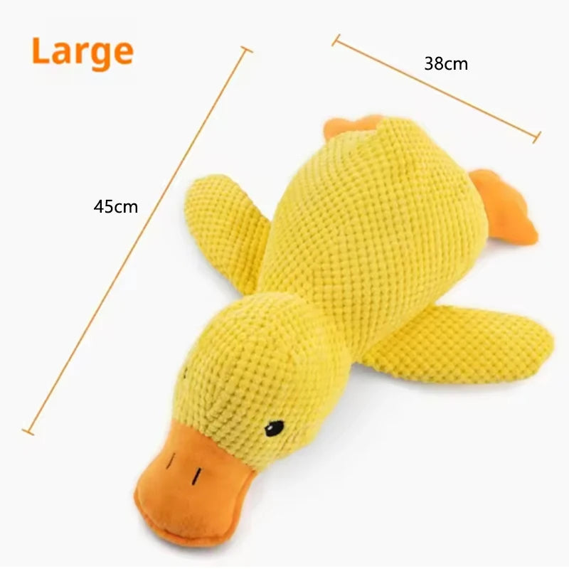 Squeaky Duck Dog Toy – Interactive Plush Toy for Playtime