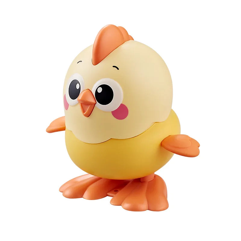 Colorful Wind Up Chick Toy with Crawling and Swinging Action