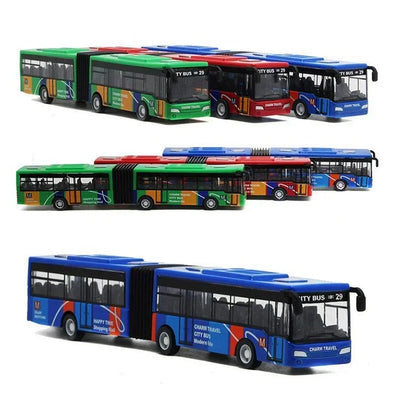 Die Cast City Bus 1:64 Alloy Pull Back Model Toy
