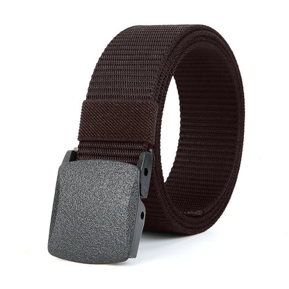 Men's Tactical Nylon Belt with Automatic Buckle for Outdoor Use